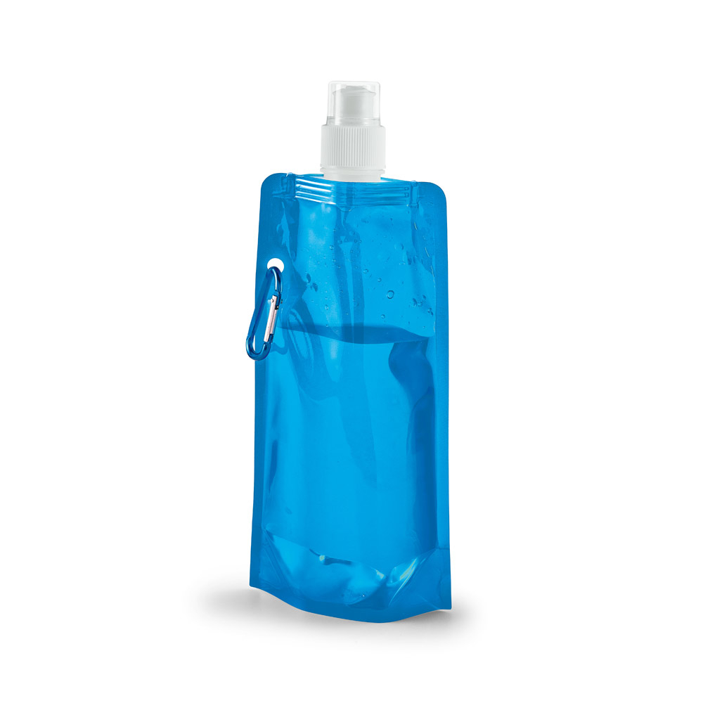 Gourde publicitaire pliable 460 ml Bleu clair